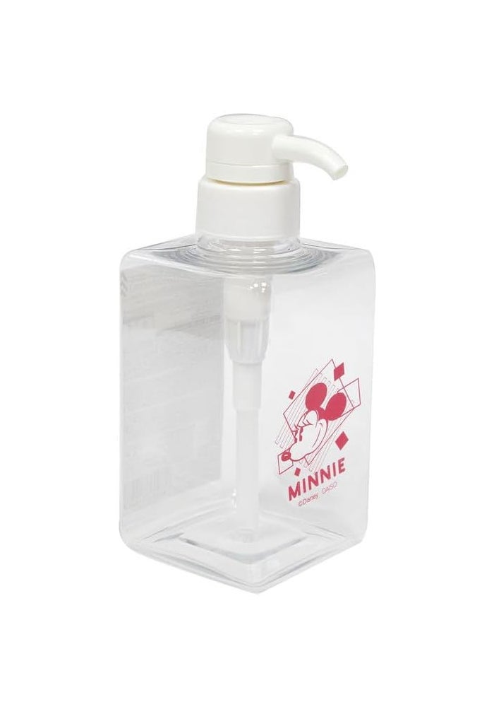 Pump Bottle | 400ml | Red & Clear | Refillable Liquid Dispenser for Soap, Shampoo & Lotion - Image 2